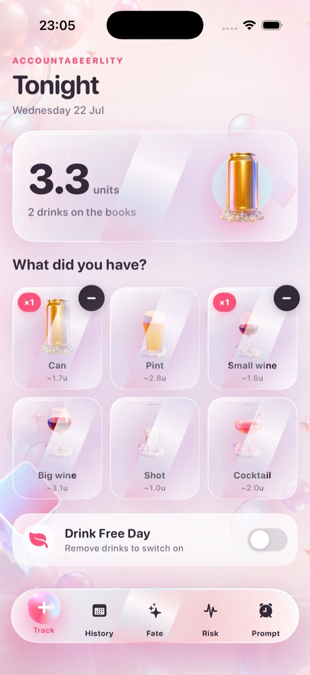 Pass 4 Track screen